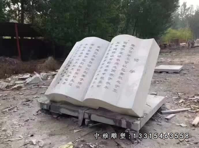 广场翻书景观石雕 (1)