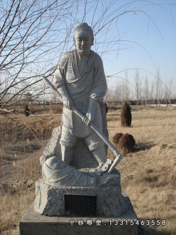 二十四孝人物雕塑，公园景观石雕 (11)