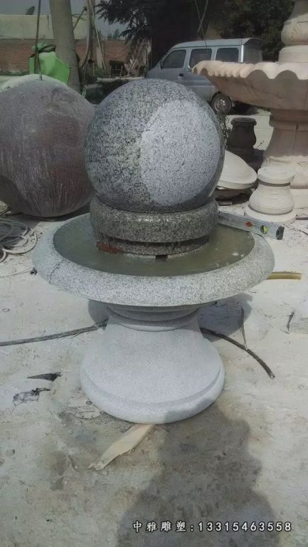 风水球石雕，大理石风水球 (3)