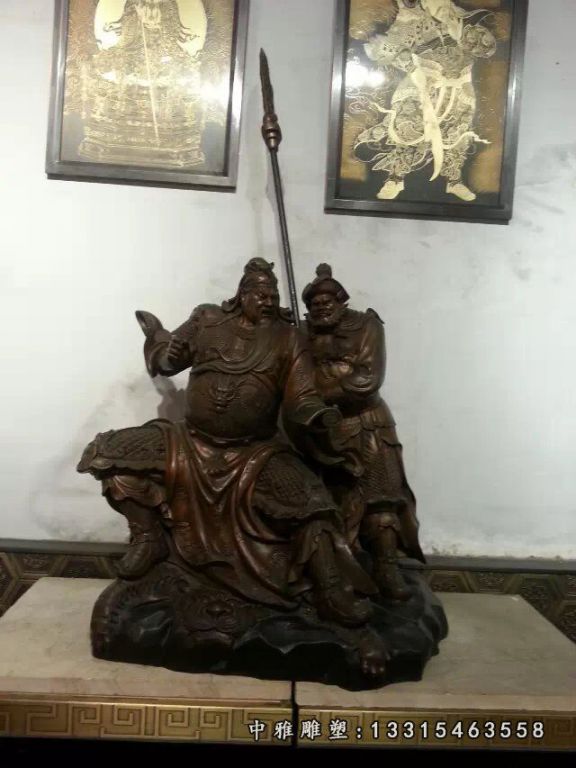 关公铜雕，铸铜关公雕塑