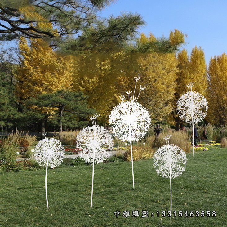 不锈钢蒲公英雕塑 (1