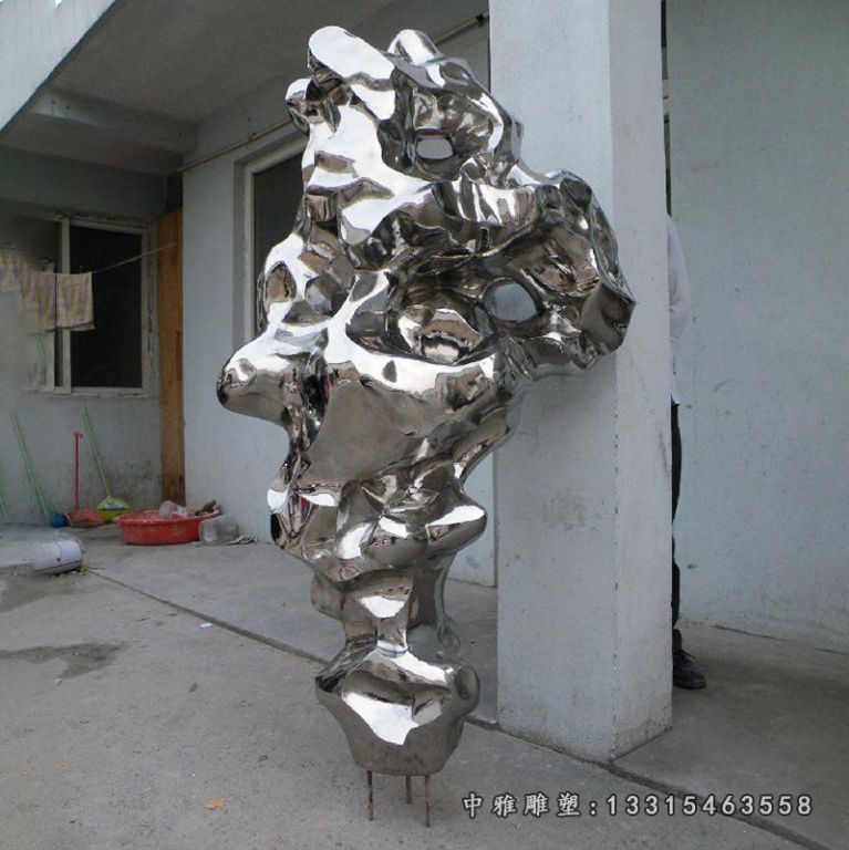 不锈钢园林景观太湖石雕塑