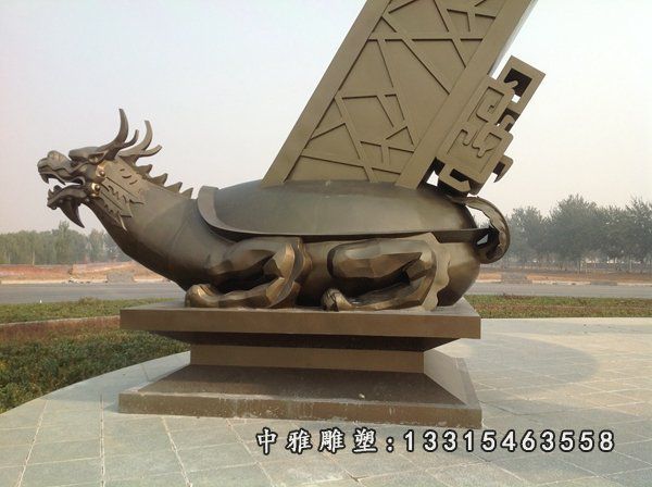 铜雕龙龟雕塑