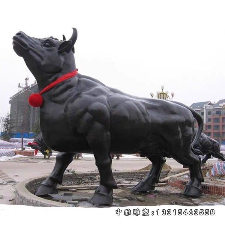华尔街牛雕塑大型牛铸铜铸铜动物雕塑公司门口大型铜牛园林景观10013