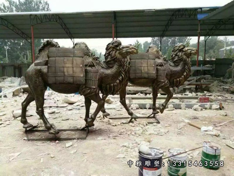 骆驼铜雕，广场动物铜雕，公园动物铜雕