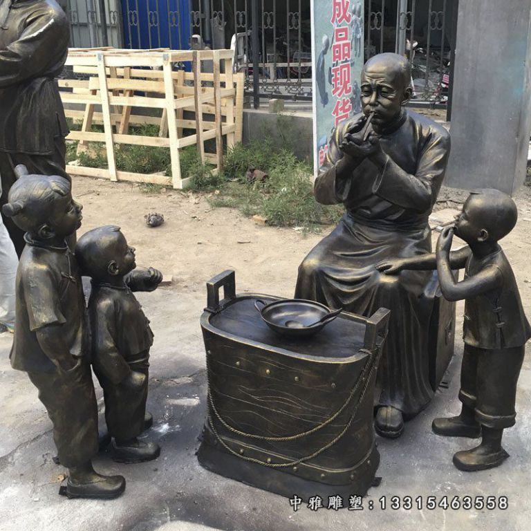 厂家定制铸铜景观小品雕塑定做铜雕民俗风景区商业步行街街景摆件68290