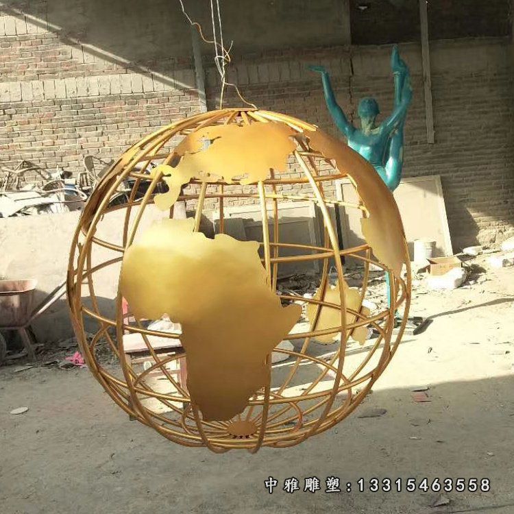 地球仪不锈钢雕塑