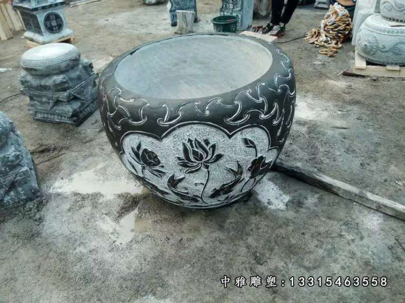 石雕花园花盆景观