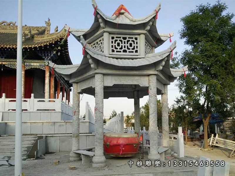 大理石寺庙双层凉亭