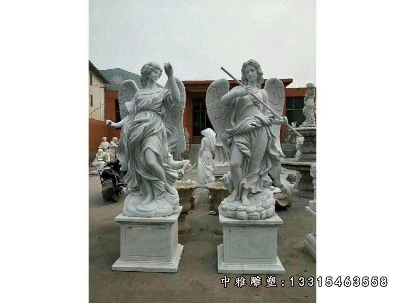 小区西方人物石雕