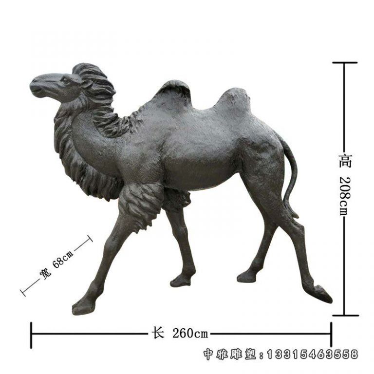 公园动物铜雕骆驼