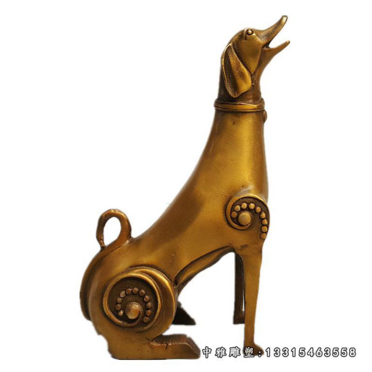 铸铜抽象狗