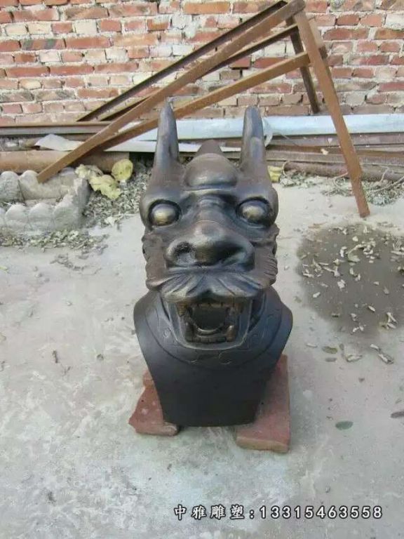 12生肖兽首铜雕 (1)