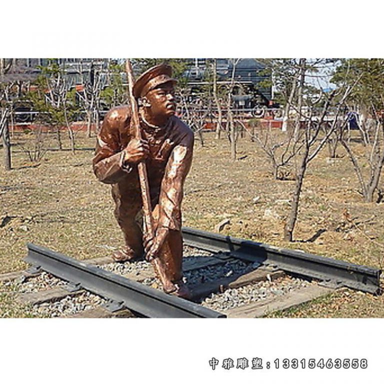 工程师詹天佑人物铜雕