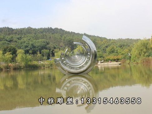 不锈钢抽象齿轮雕塑，景观不锈钢雕塑 (1)