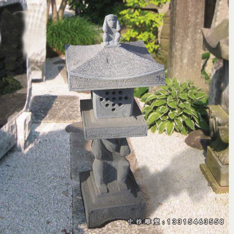 仿古石灯，大理石灯雕塑