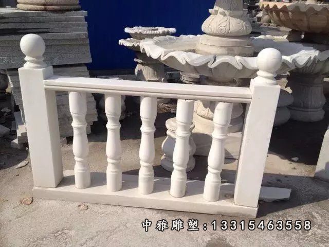 汉白玉石栏杆，别墅石头栏杆 (2)