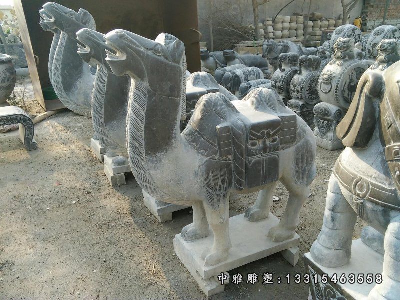 动物骆驼石雕摆件