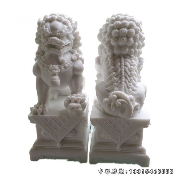 厂家批发石狮子一对 天然庭院家用青石招财狮子石雕摆件6921