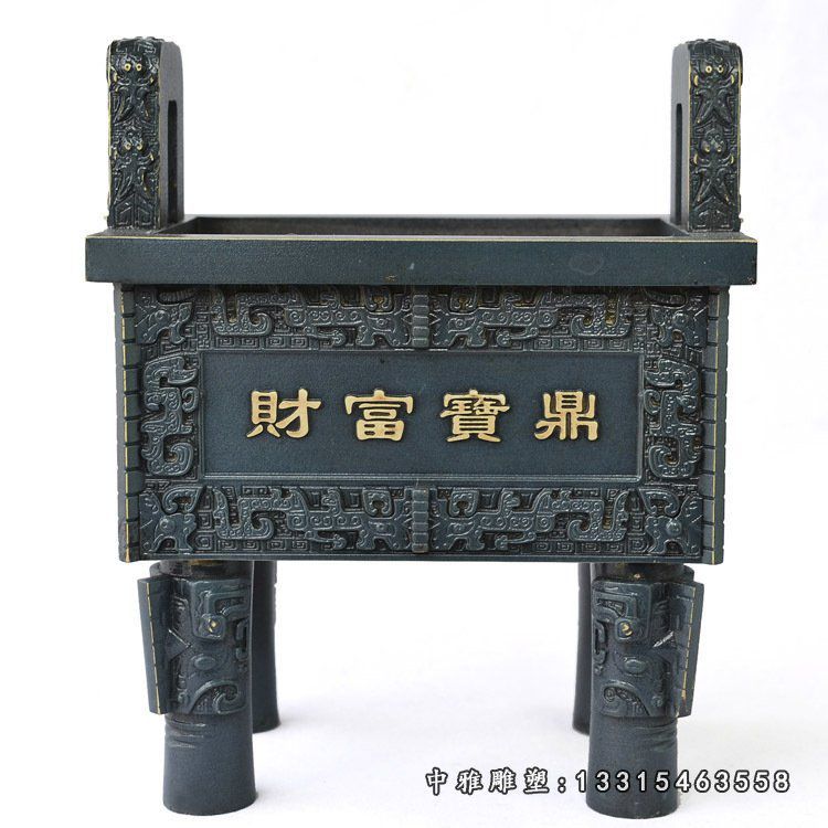 寺庙财富宝鼎景观雕塑