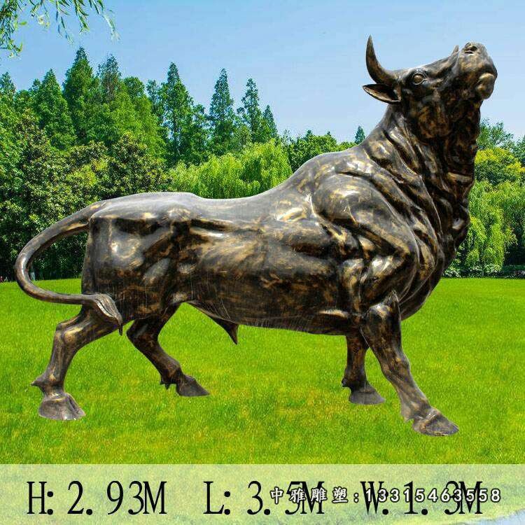 公园动物铜雕牛