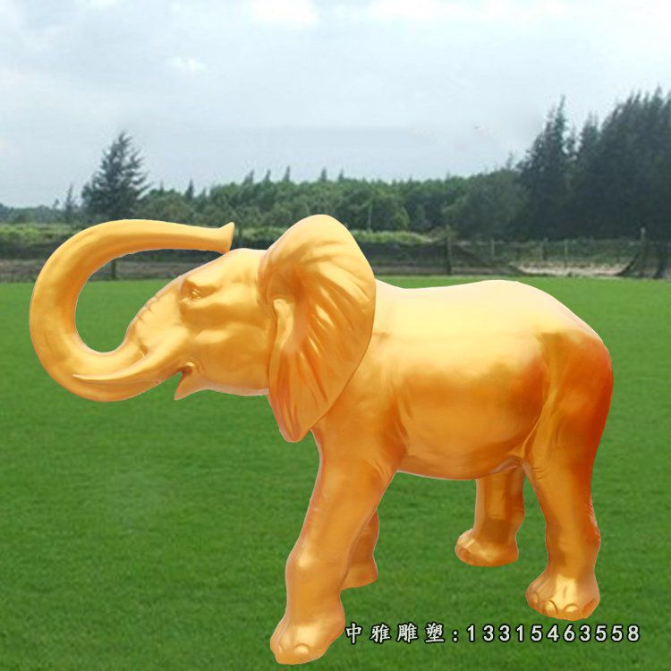 门口铜雕大象动物