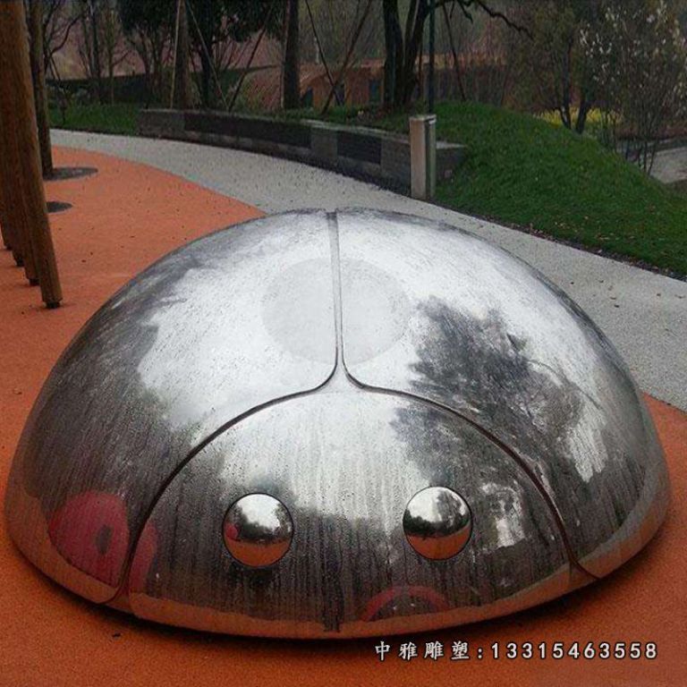 不锈钢七星瓢虫雕塑 (2)