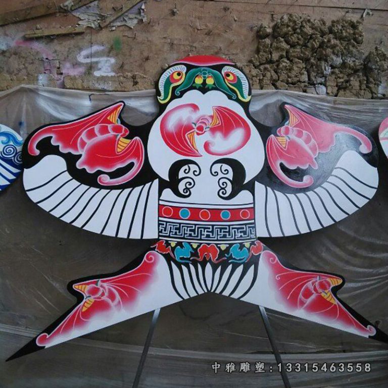 彩色不锈钢仿真风筝雕塑 公园景观雕塑 (3)