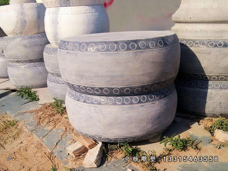 大理石公园座椅圆凳雕塑