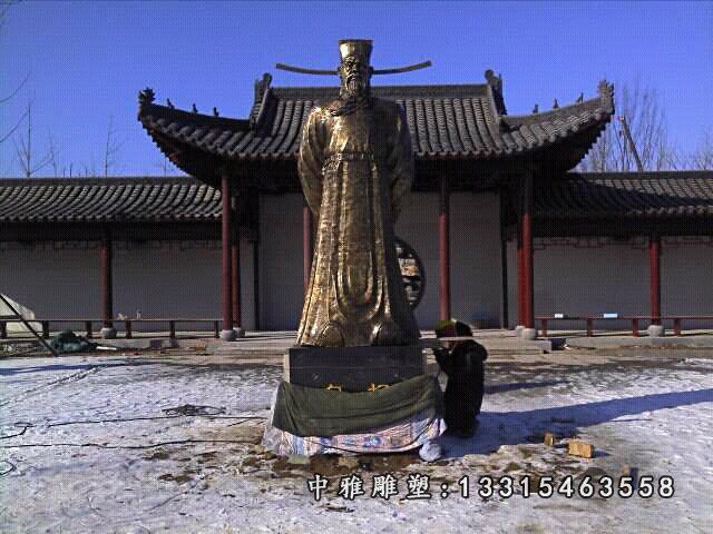 铜雕古代名人包公