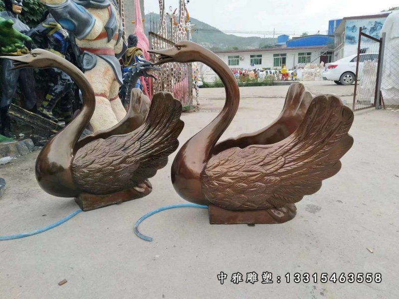 天鹅动物铜雕雕塑