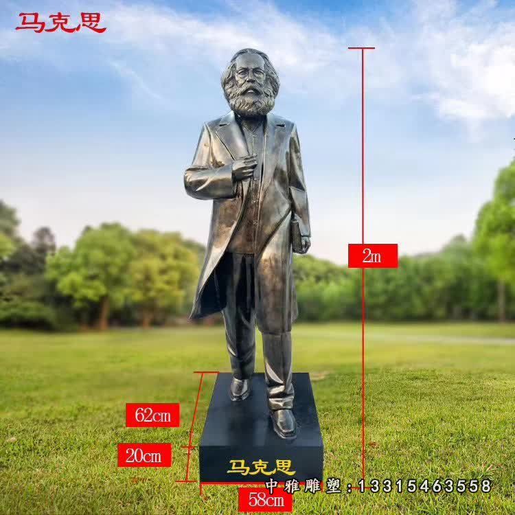 西方思想家马克思铜雕