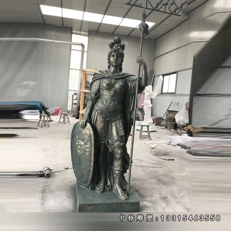 广场铜雕士兵人物雕像