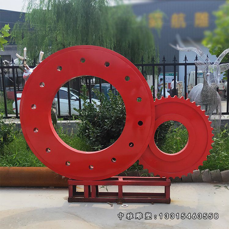 公园齿轮不锈钢景观雕塑