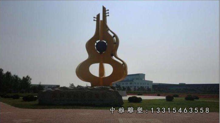 大型不锈钢葫芦景观雕塑
