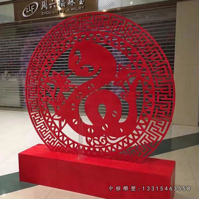不锈钢剪纸 广场景观雕塑