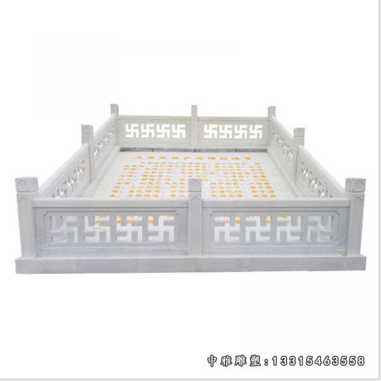 汉白玉石雕升旗台景观