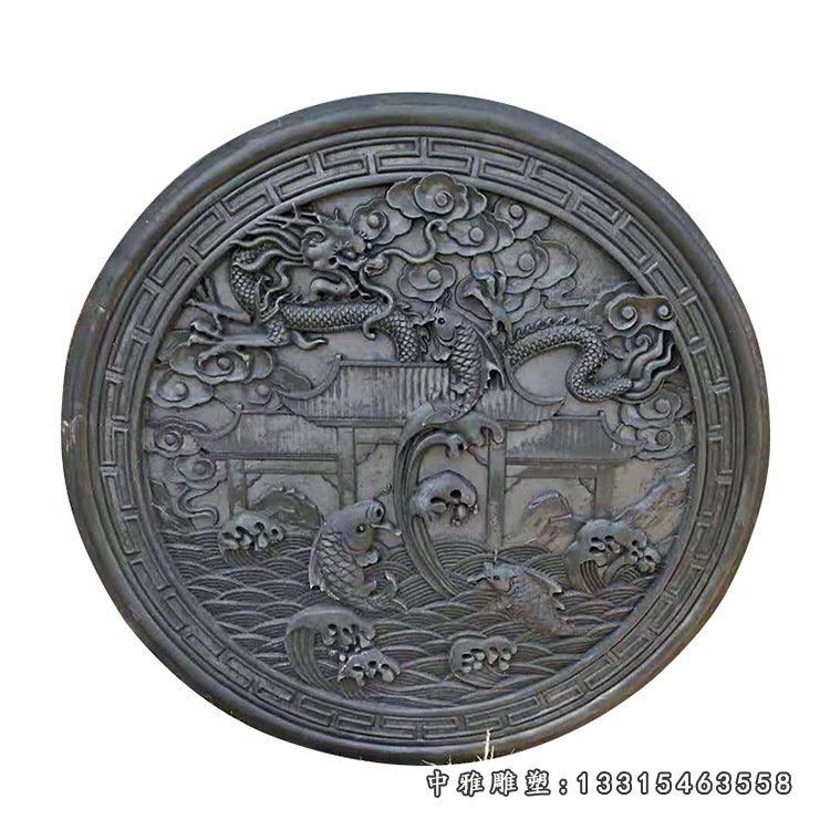 城市景观石浮雕摆件