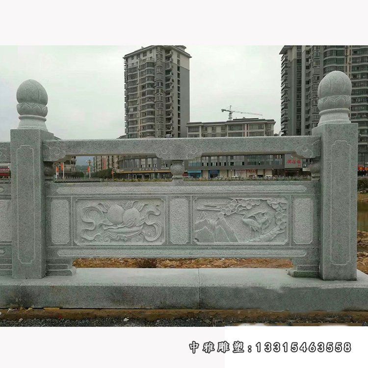 青石栏板雕塑，公园景观石雕