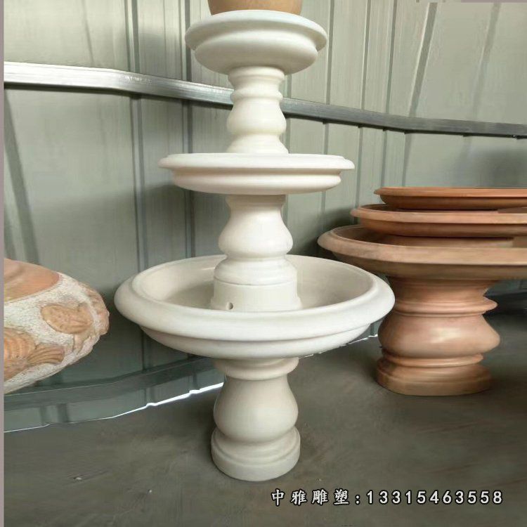 小型三层风水球石雕 