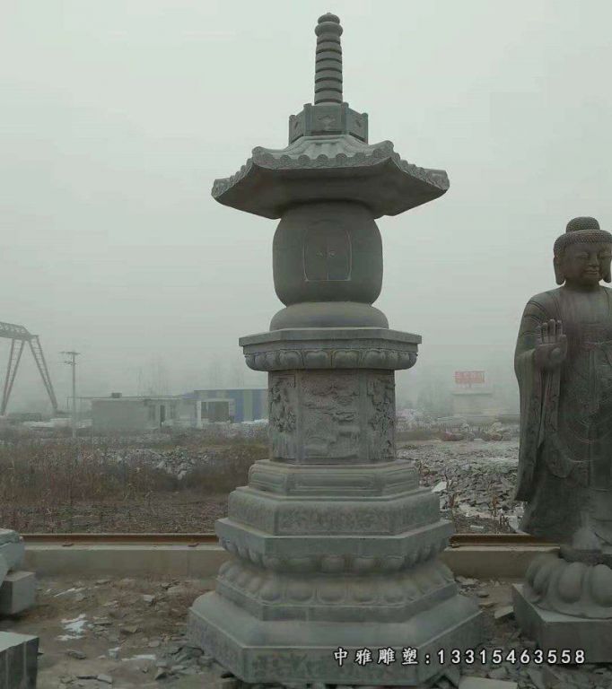大理石雷锋塔 石雕公园景观雕塑 (5)