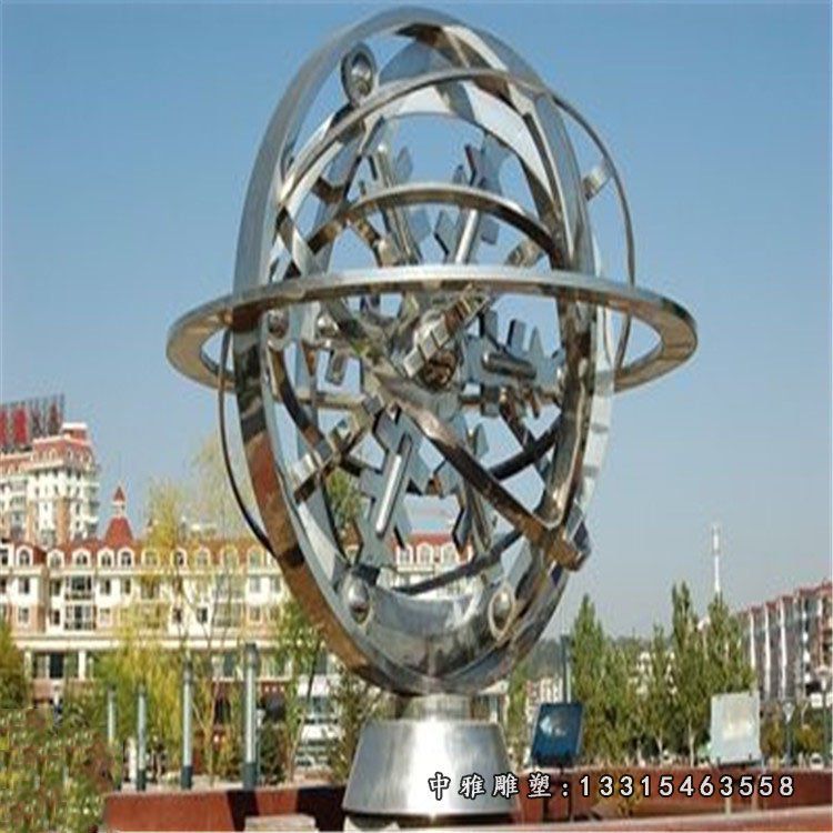 不锈钢城市齿轮景观雕塑