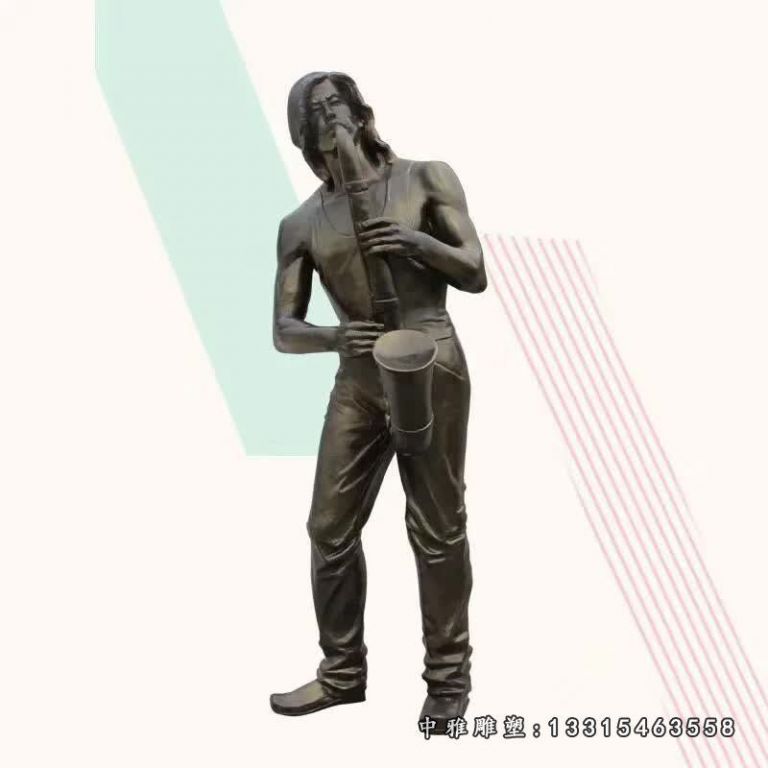 广场铜雕音乐人物