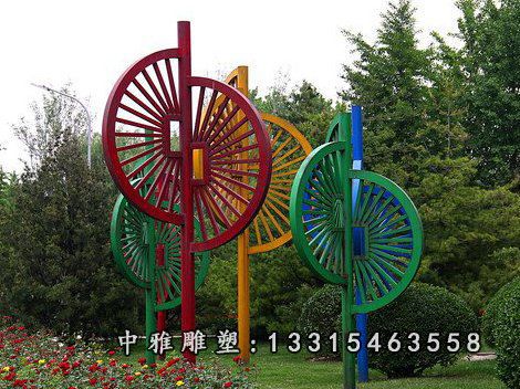 不锈钢广场风车雕塑
