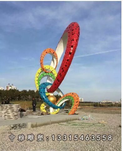 大型戒指不锈钢雕塑
