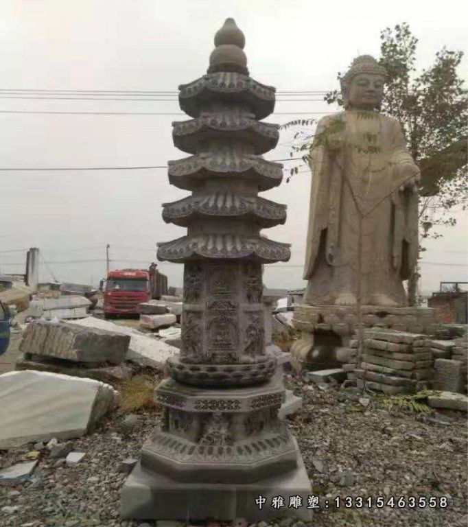 寺庙石雕景观塔