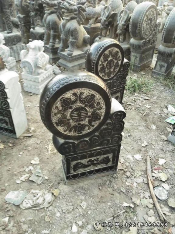 石雕门口仿古抱鼓