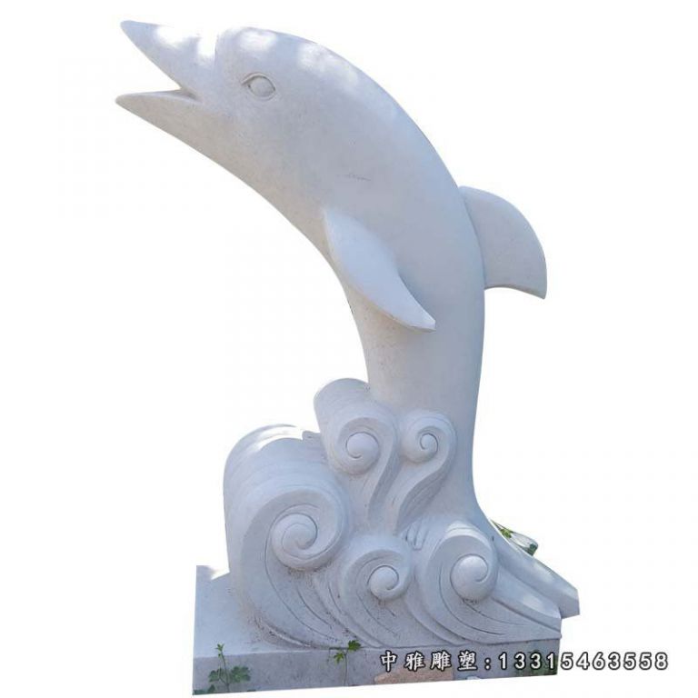 公园鲸鱼石雕