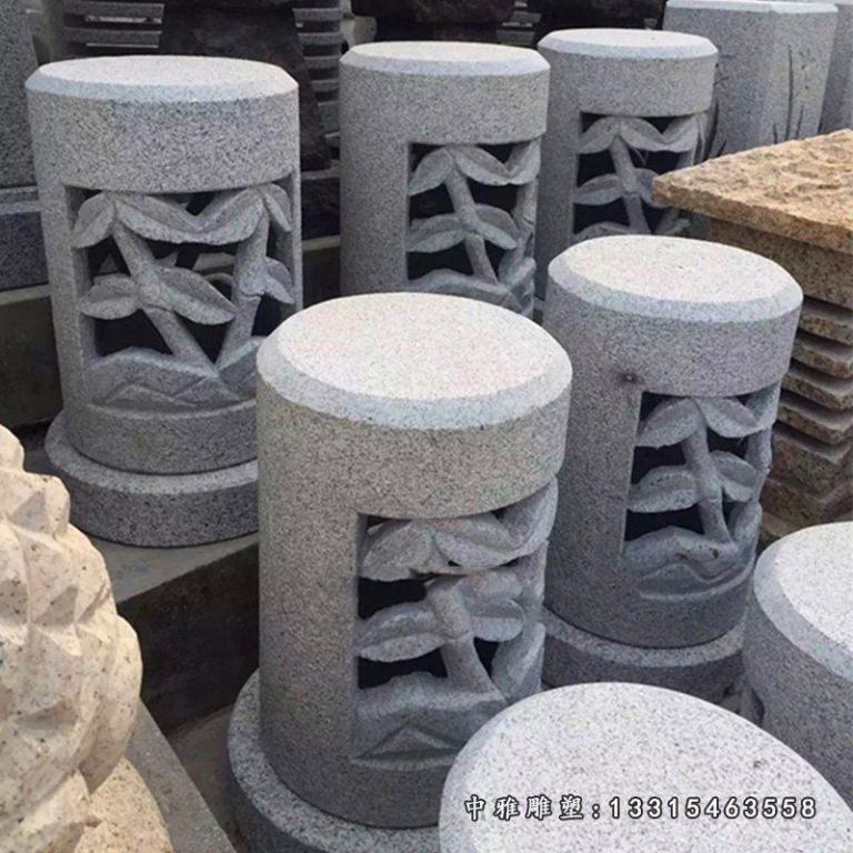 大理石城市石灯雕塑