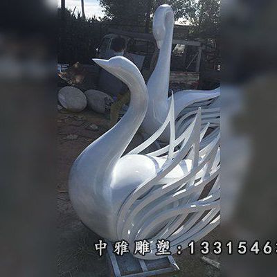 玻璃钢天鹅雕塑